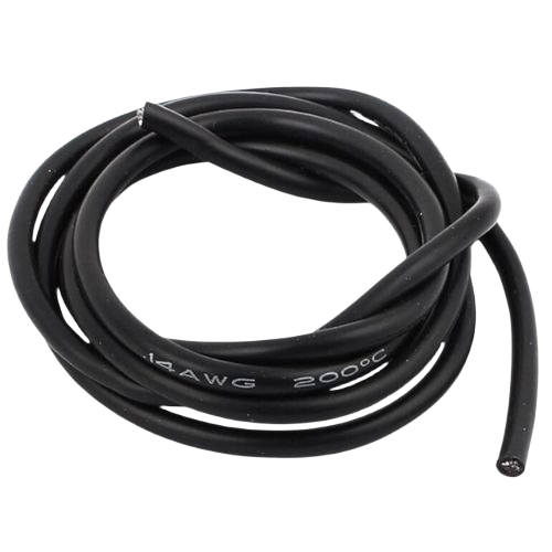 SILICONE WIRE 14AWG BLACK ( 2.08SQMM)