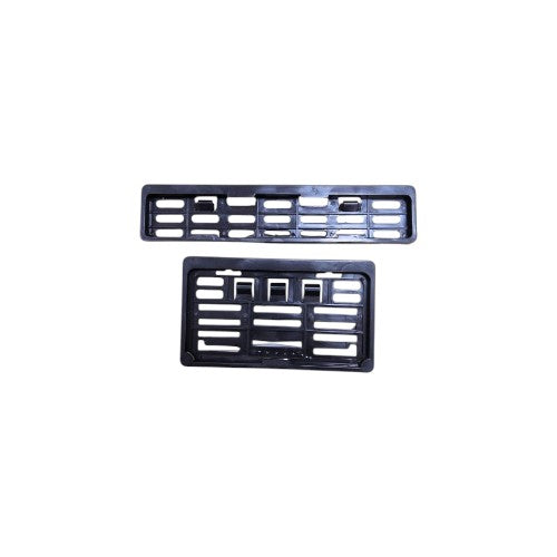 NUMBER PLATE ADJUSTABLE BLACK