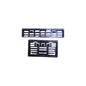 NUMBER PLATE ADJUSTABLE BLACK