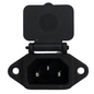 IEC SCREW MOUNT MALE CONNECTER WITH SPRING PLASTIC