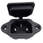 IEC SCREW MOUNT MALE CONNECTER WITH RUBBER COVER