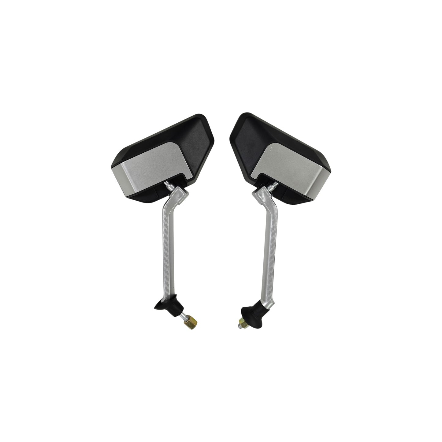 MIRROR BLK-SILVER CUT DESIGN